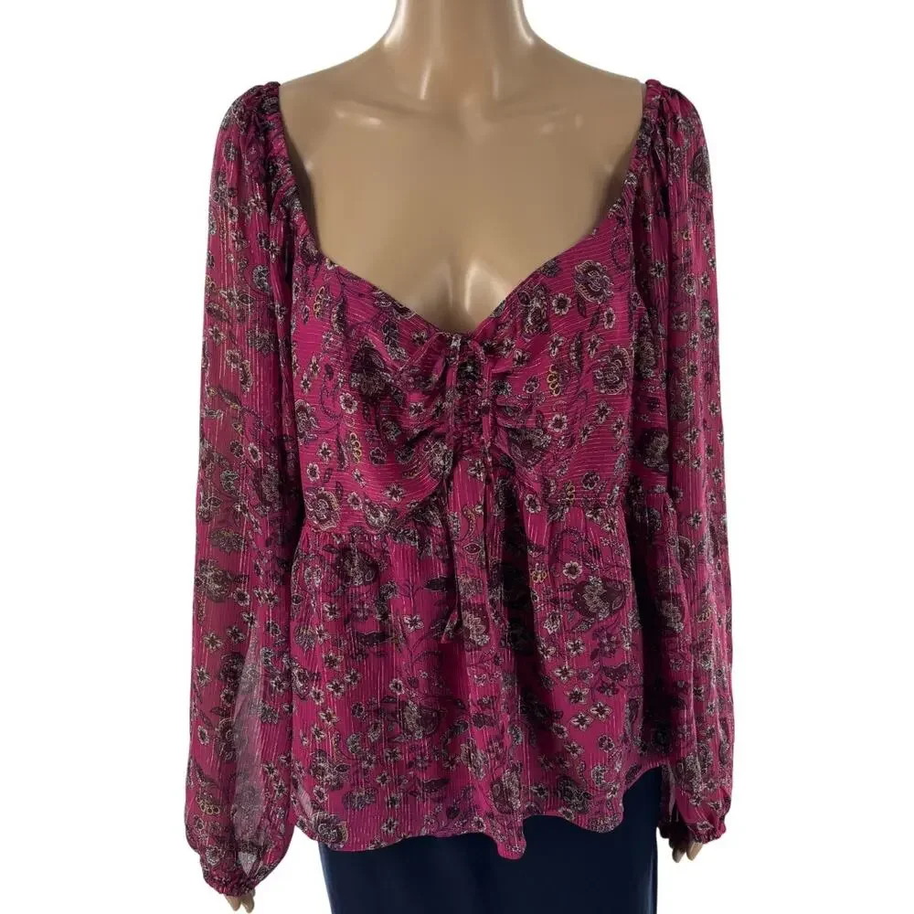 LOFT pink floral